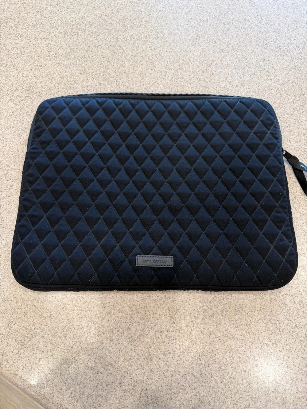 Vera Bradley Quilted Black Laptop Sleeve 17”